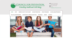 Desktop Screenshot of councilforprevention.org
